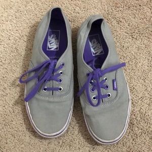 VANS W size 8 Purple & Gray